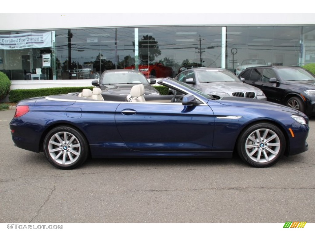 Deep Sea Blue Metallic 2014 BMW 6 Series 640i Convertible Exterior Photo #94739620