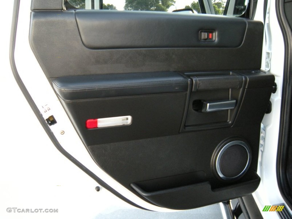 2005 Hummer H2 SUT Ebony Black Door Panel Photo #94739767
