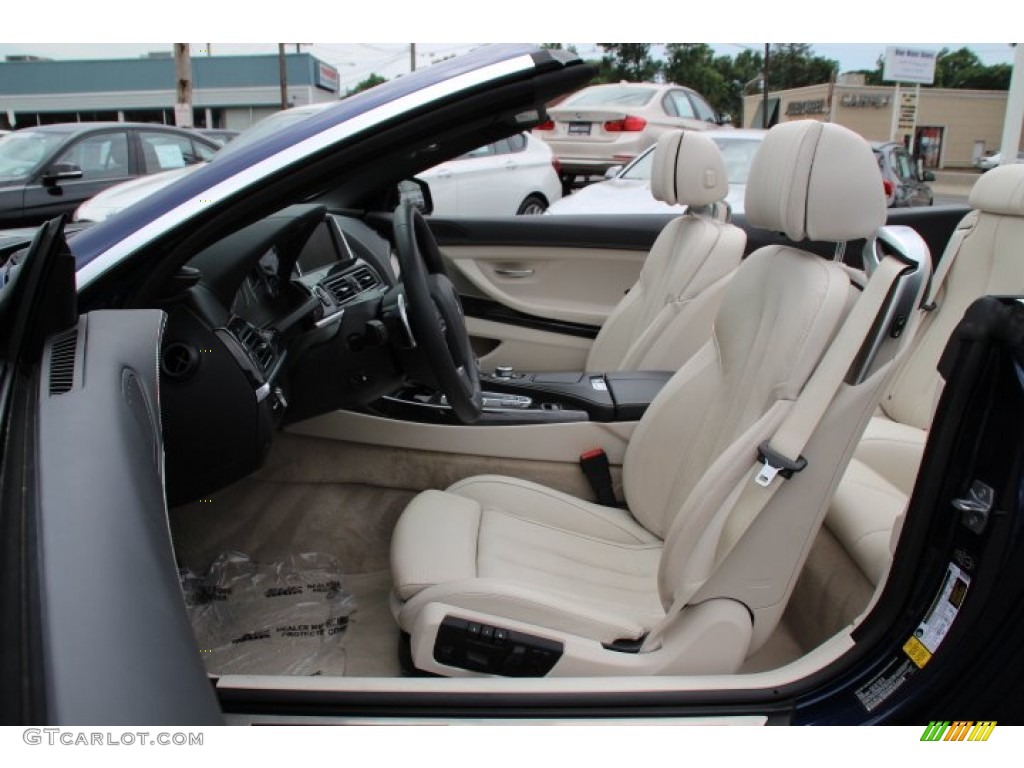 Ivory White Interior 2014 BMW 6 Series 640i Convertible Photo #94739773