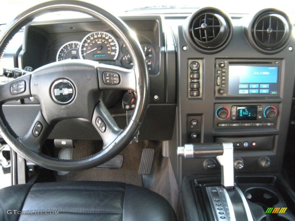 2005 Hummer H2 SUT Ebony Black Dashboard Photo #94739986