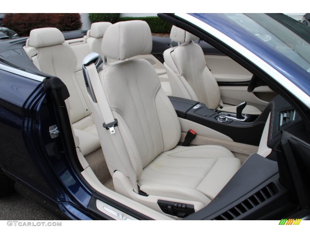 Ivory White Interior 2014 BMW 6 Series 640i Convertible Photo #94740139