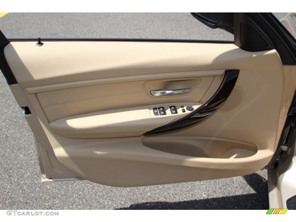 2014 BMW 3 Series 328i xDrive Sedan Venetian Beige Door Panel Photo #94740428