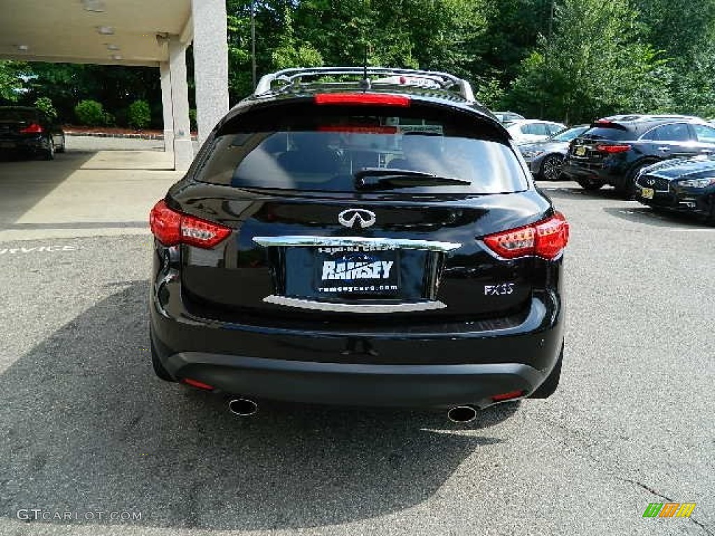 2011 FX 35 AWD - Malbec Black / Wheat photo #3