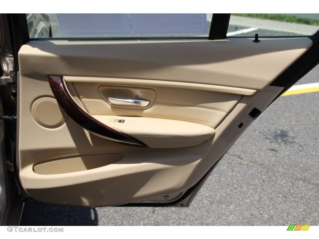 2014 BMW 3 Series 328i xDrive Sedan Venetian Beige Door Panel Photo #94740733