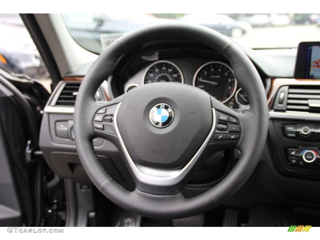 2014 3 Series 328i xDrive Sedan - Black Sapphire Metallic / Black photo #17