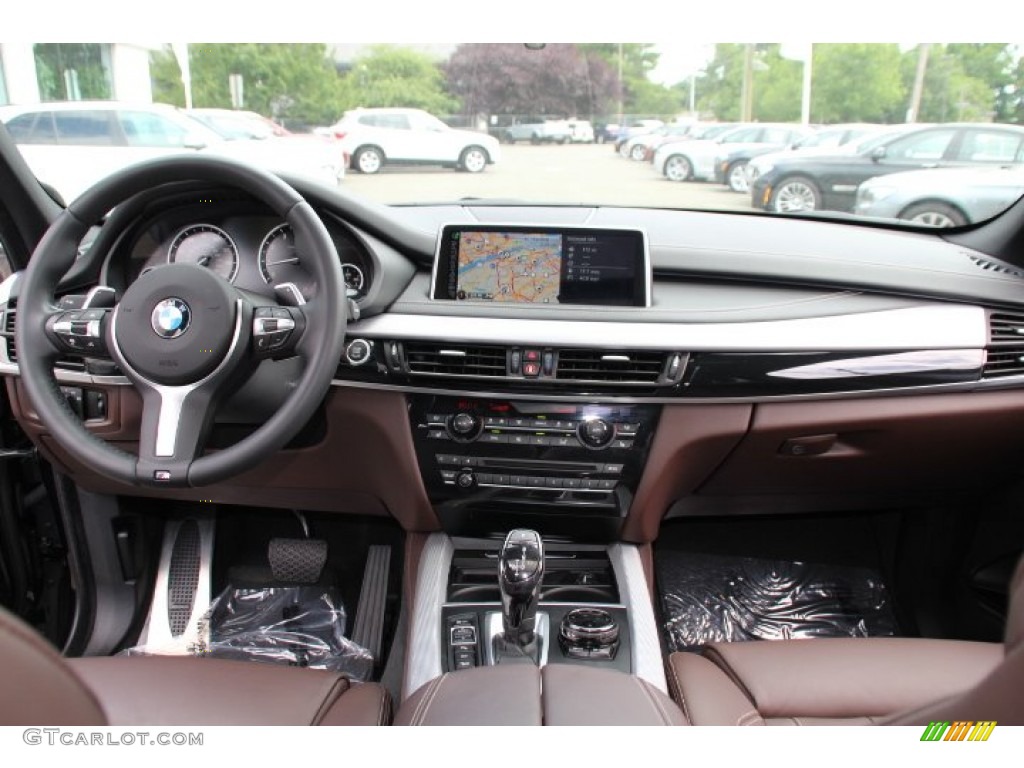 2014 BMW X5 xDrive50i Mocha Dashboard Photo #94744753