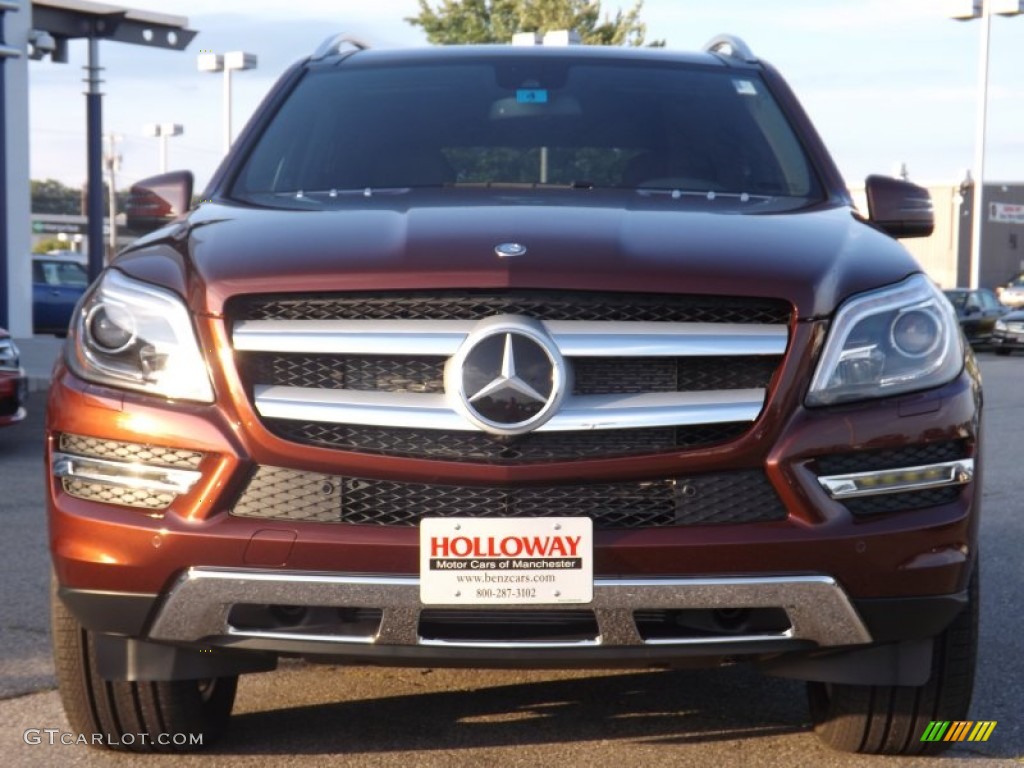 2014 GL 450 4Matic - Cinnabar Red Metallic / Auburn Brown/Black photo #2