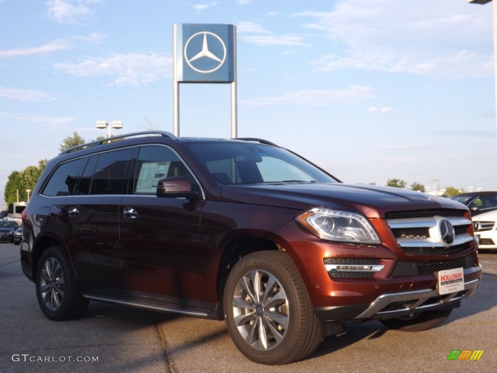 2014 GL 450 4Matic - Cinnabar Red Metallic / Auburn Brown/Black photo #3