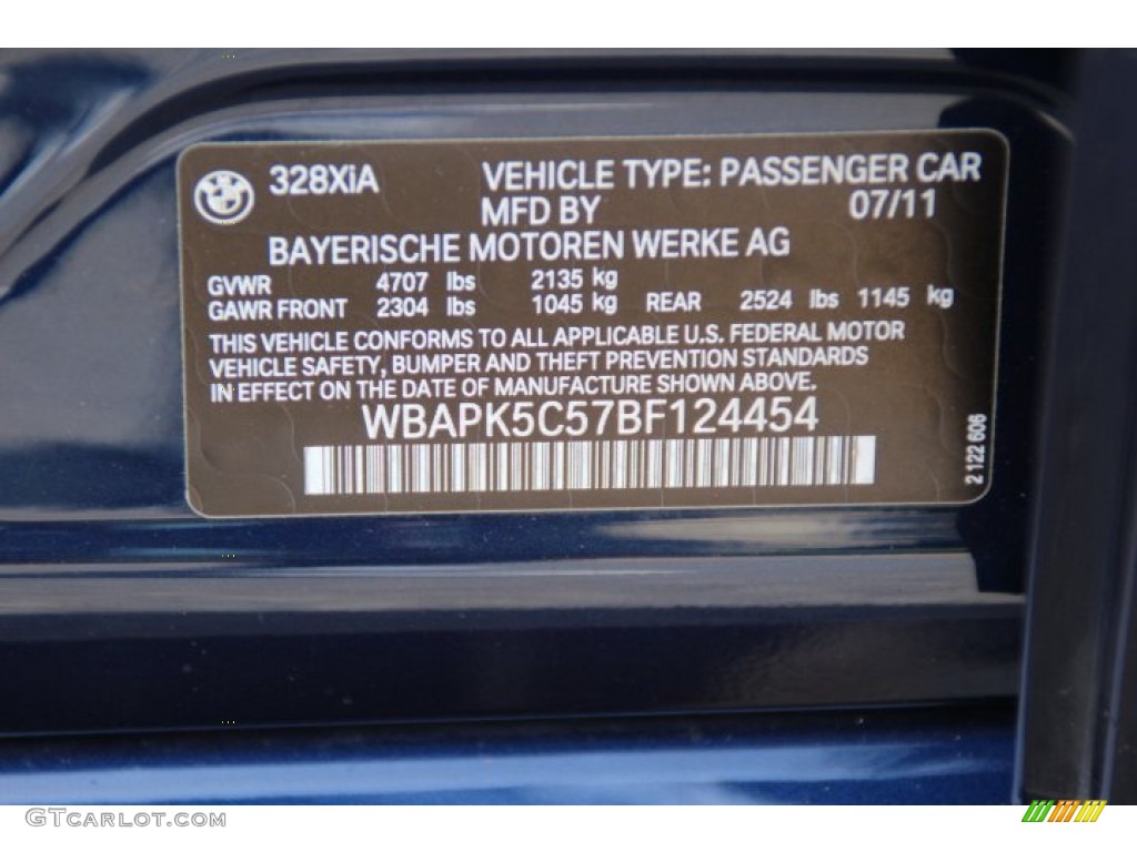 2011 3 Series 328i xDrive Sedan - Deep Sea Blue Metallic / Saddle Brown Dakota Leather photo #33