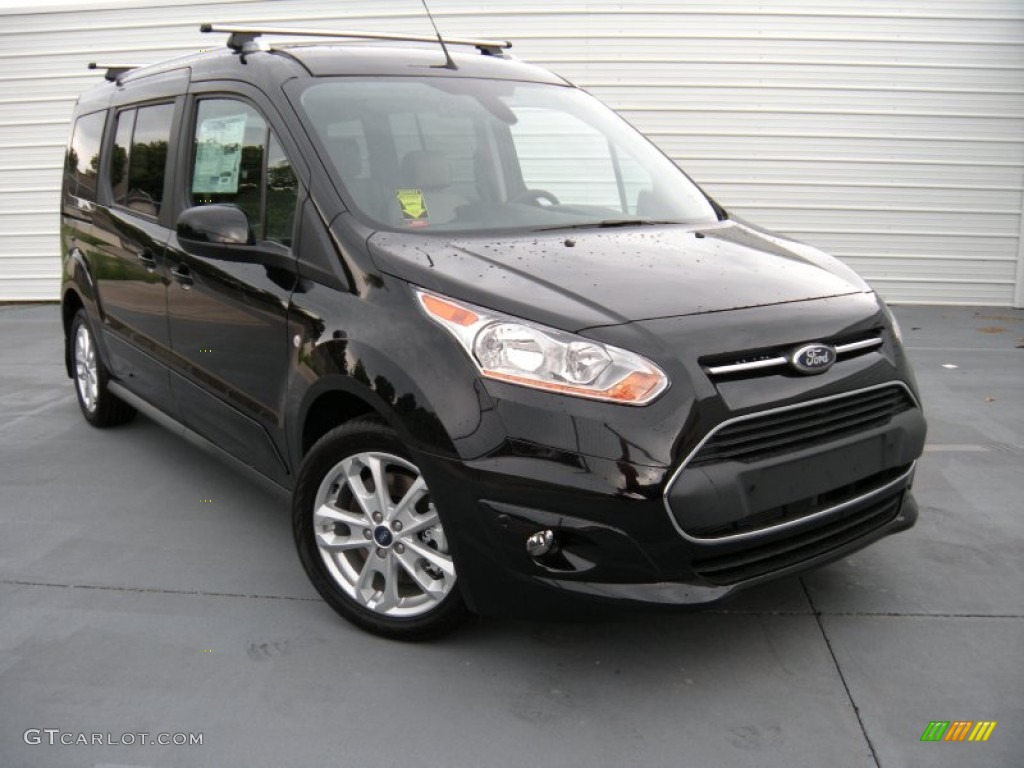 Panther Black 2014 Ford Transit Connect Titanium Wagon Exterior Photo #94748014