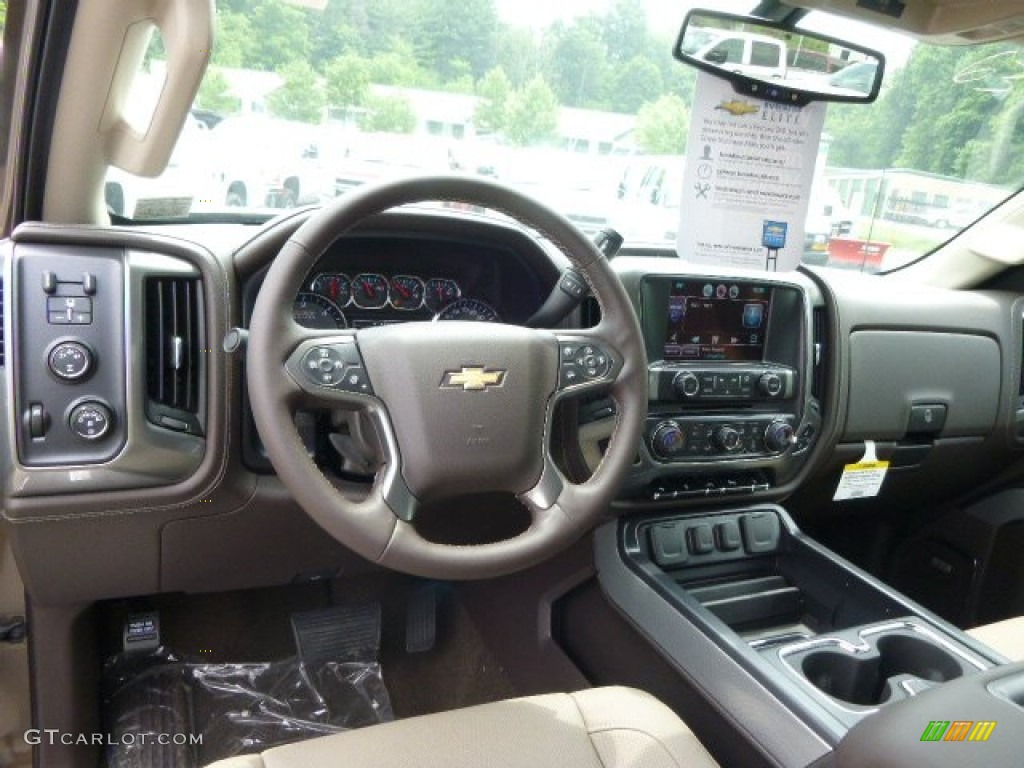 2015 Chevrolet Silverado 2500HD LTZ Double Cab 4x4 Cocoa/Dune Dashboard Photo #94748404