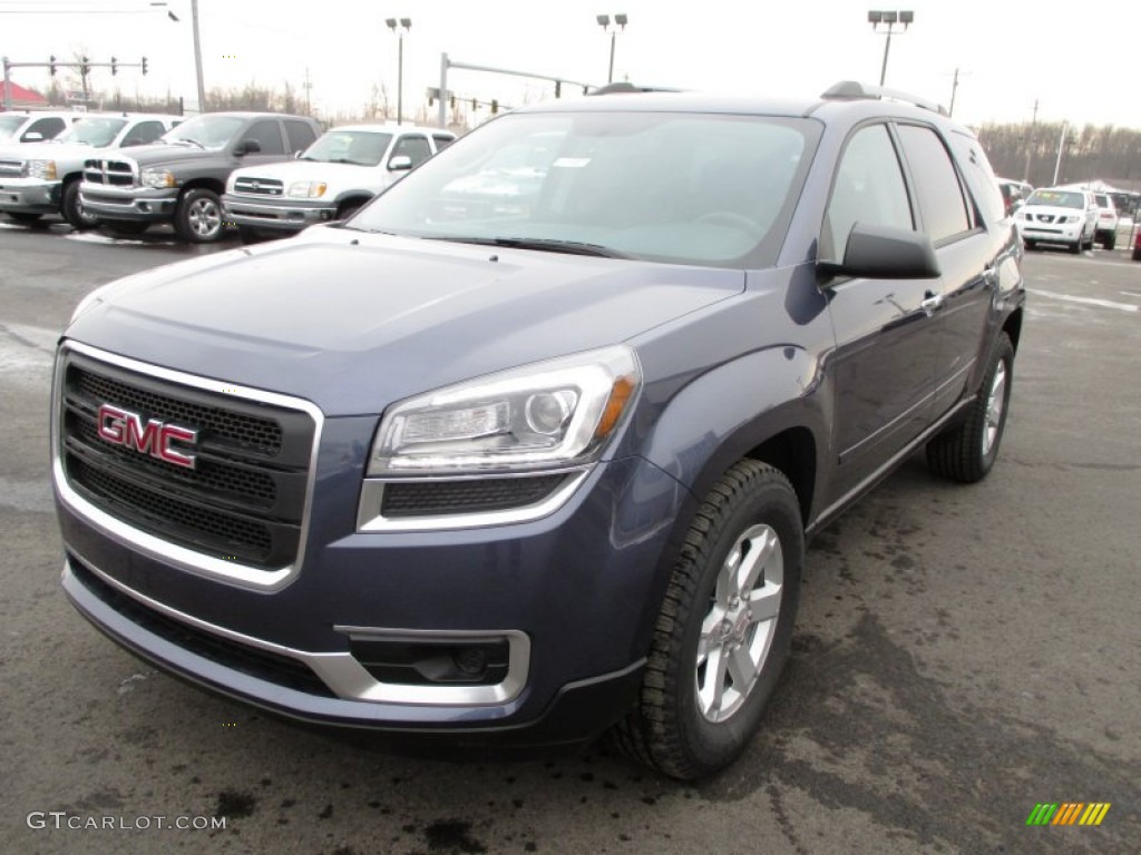 2014 Acadia SLE - Atlantis Blue Metallic / Ebony photo #3