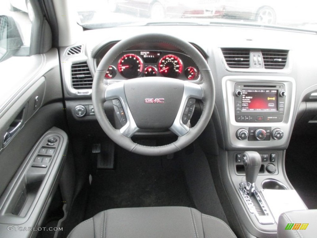 2014 Acadia SLE - Atlantis Blue Metallic / Ebony photo #21