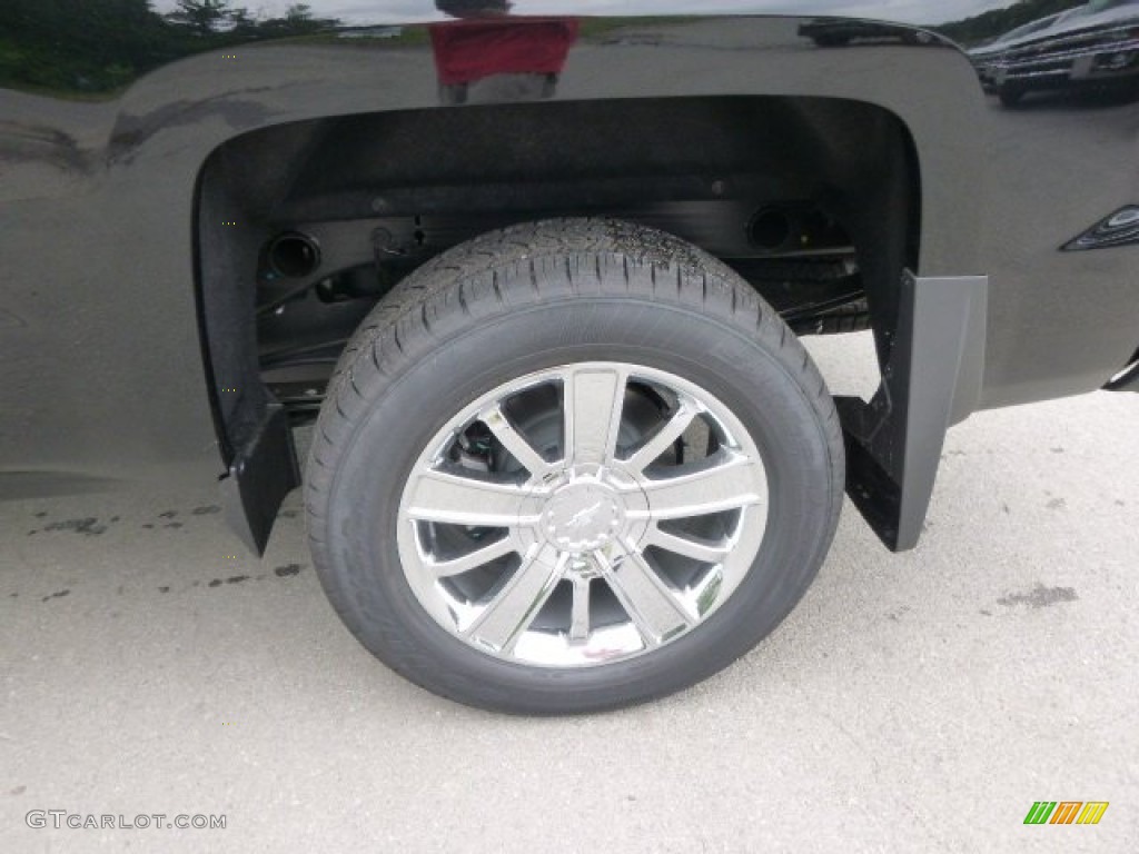 2014 Silverado 1500 High Country Crew Cab 4x4 - Black / High Country Saddle photo #9