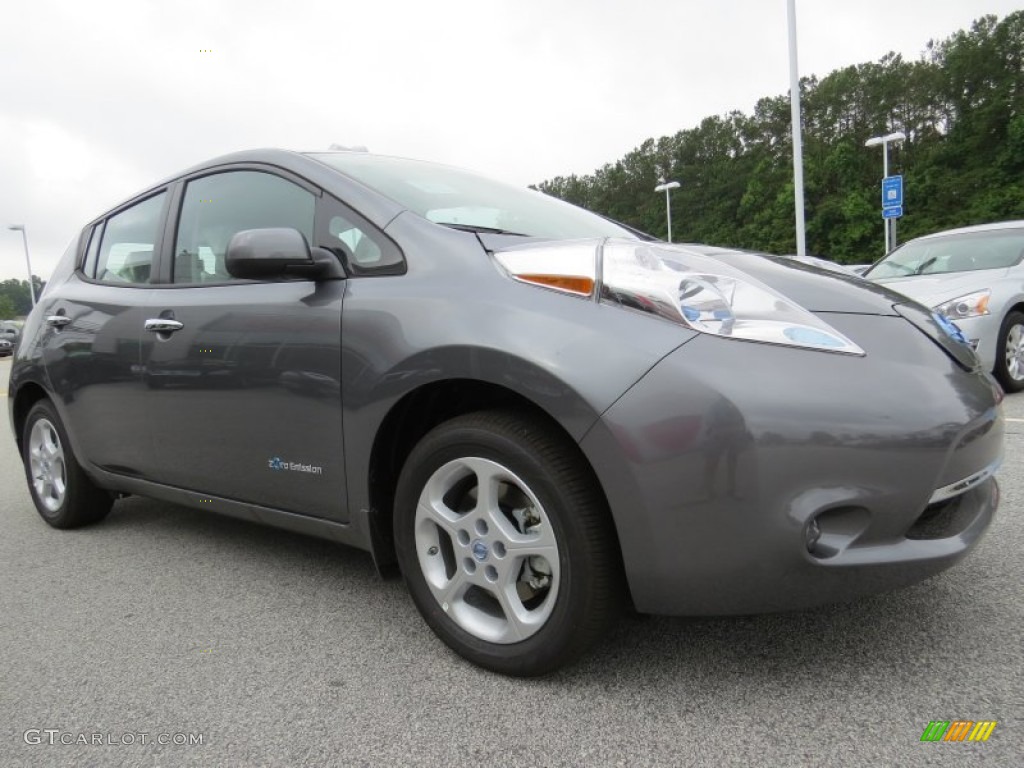 Gun Metallic 2014 Nissan LEAF SV Exterior Photo #94751386