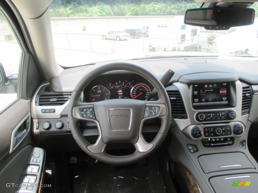 2015 GMC Yukon Denali 4WD Denali Cocoa/Dark Atmosphere Dashboard Photo #94751800