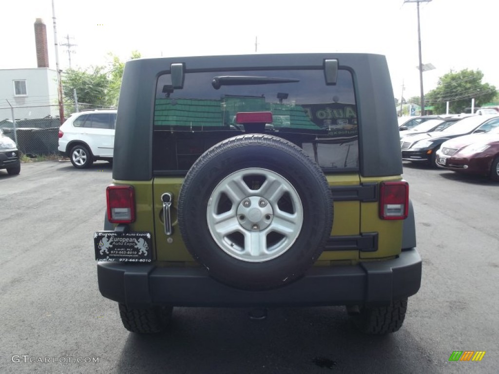 2008 Wrangler Unlimited X 4x4 - Rescue Green Metallic / Dark Slate Gray/Med Slate Gray photo #6