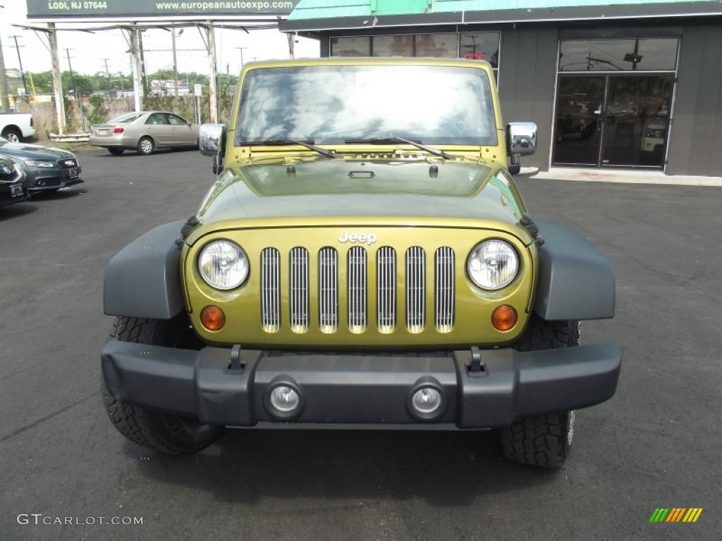 2008 Wrangler Unlimited X 4x4 - Rescue Green Metallic / Dark Slate Gray/Med Slate Gray photo #7