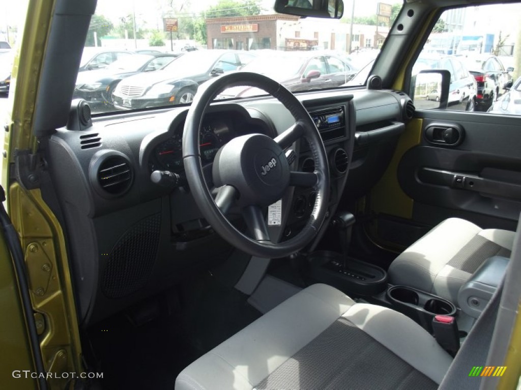 2008 Wrangler Unlimited X 4x4 - Rescue Green Metallic / Dark Slate Gray/Med Slate Gray photo #8