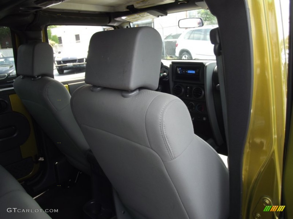 2008 Wrangler Unlimited X 4x4 - Rescue Green Metallic / Dark Slate Gray/Med Slate Gray photo #12