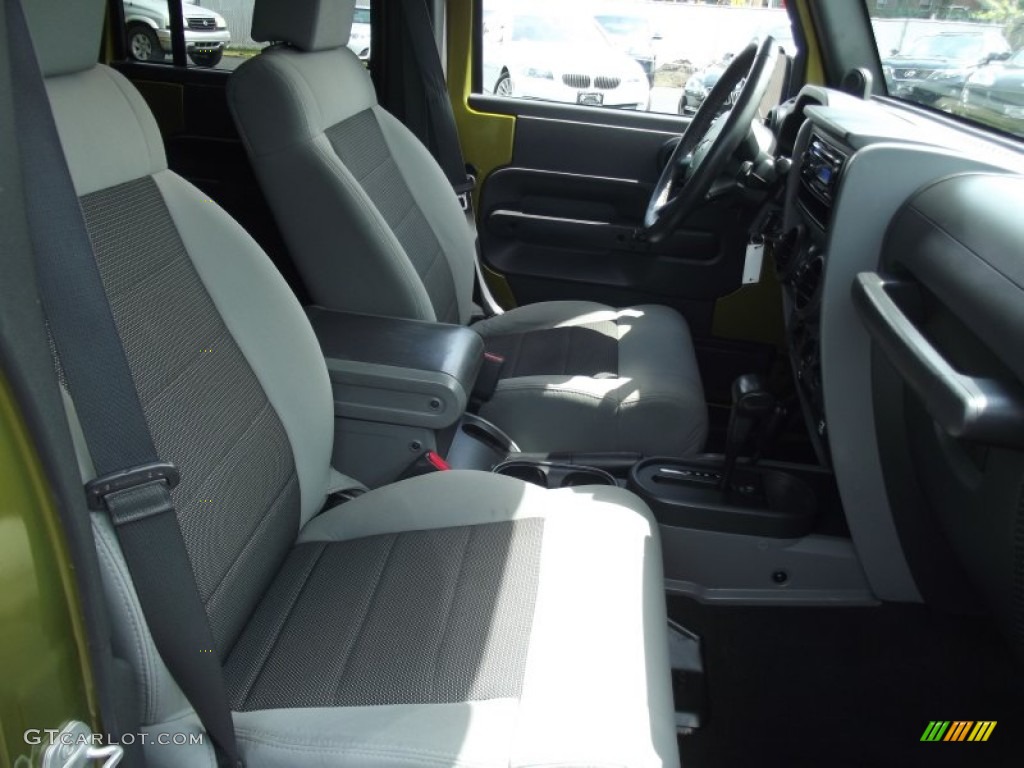 2008 Wrangler Unlimited X 4x4 - Rescue Green Metallic / Dark Slate Gray/Med Slate Gray photo #15