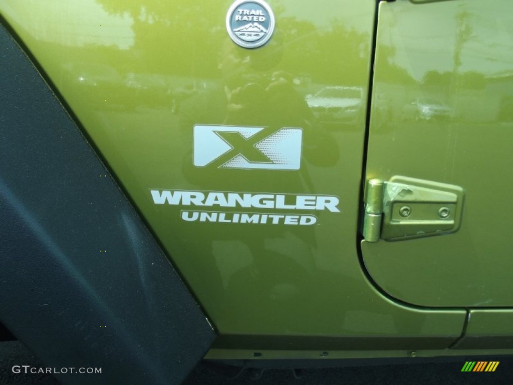 2008 Wrangler Unlimited X 4x4 - Rescue Green Metallic / Dark Slate Gray/Med Slate Gray photo #36