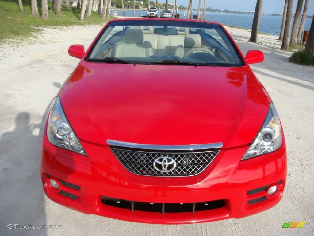 2007 Solara SLE V6 Convertible - Absolutely Red / Ivory photo #2