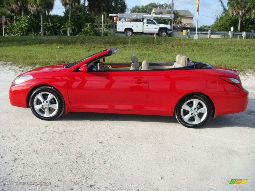 Absolutely Red 2007 Toyota Solara SLE V6 Convertible Exterior Photo #94754602