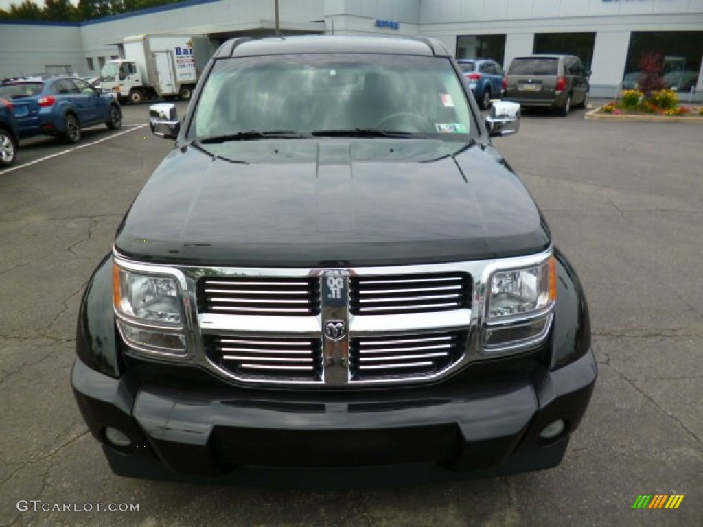 2009 Nitro SLT 4x4 - Brilliant Black Crystal Pearl / Dark Khaki/Medium Khaki photo #2