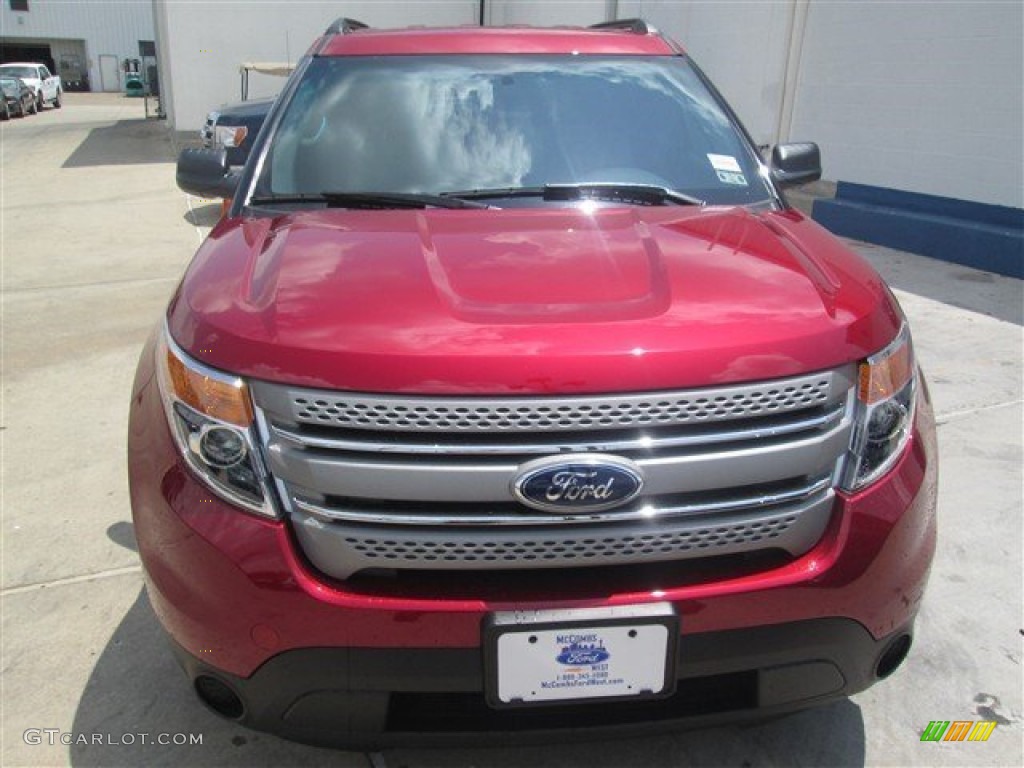 2015 Explorer FWD - Ruby Red / Medium Light Stone photo #1