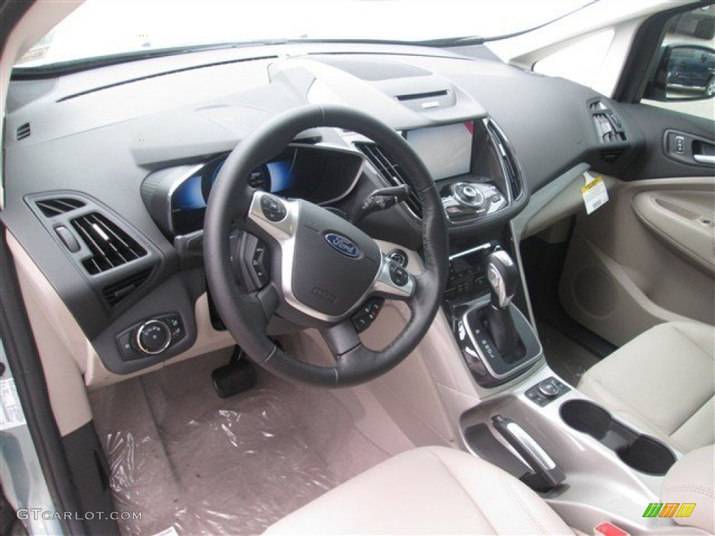 Medium Light Stone Interior 2014 Ford C-Max Energi Photo #94760791