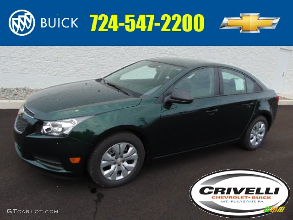 2014 Cruze LS - Rainforest Green Metallic / Jet Black/Medium Titanium photo #1