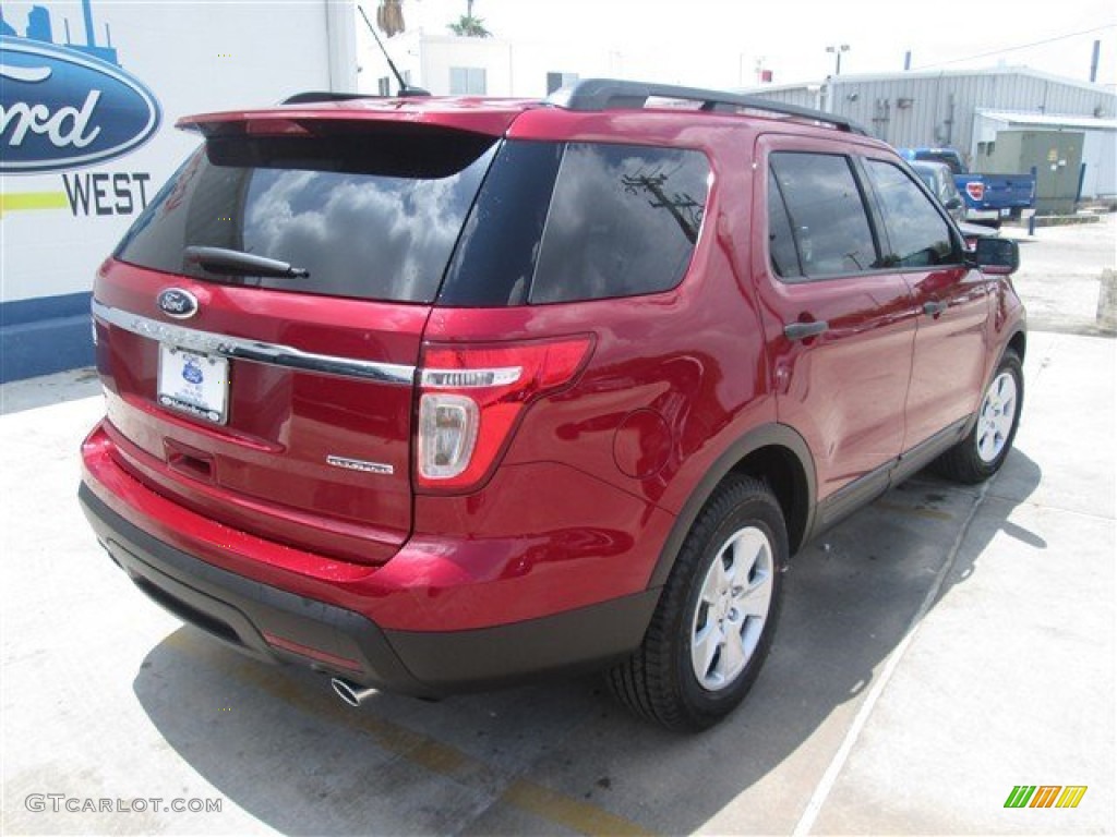 2014 Explorer FWD - Ruby Red / Medium Light Stone photo #6