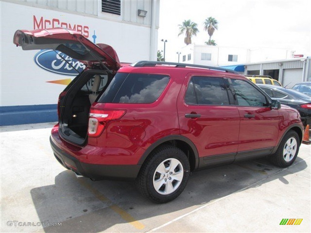 2014 Explorer FWD - Ruby Red / Medium Light Stone photo #14