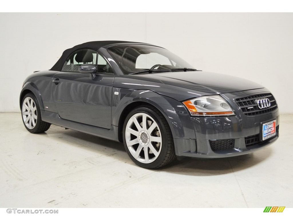 2005 TT 3.2 quattro Roadster - Dolomite Grey Pearl Effect / Ebony Black photo #2