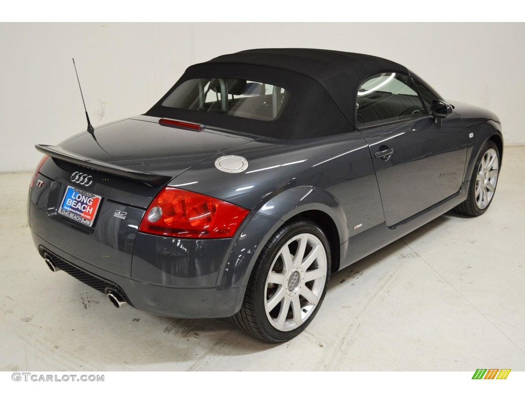 2005 TT 3.2 quattro Roadster - Dolomite Grey Pearl Effect / Ebony Black photo #5