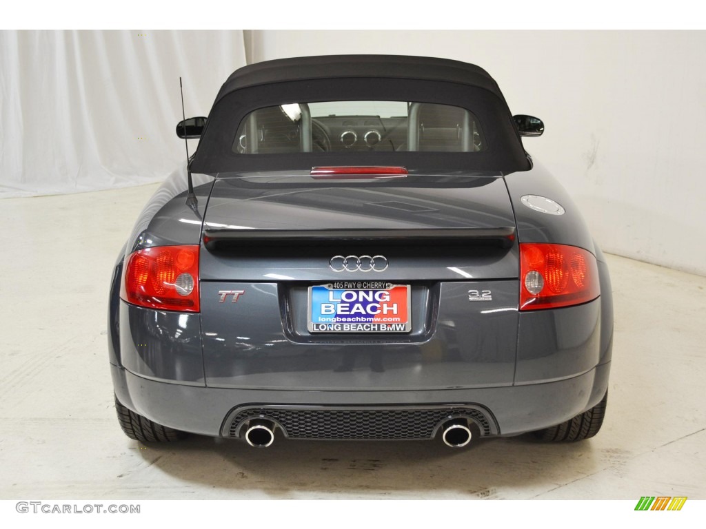 2005 TT 3.2 quattro Roadster - Dolomite Grey Pearl Effect / Ebony Black photo #7