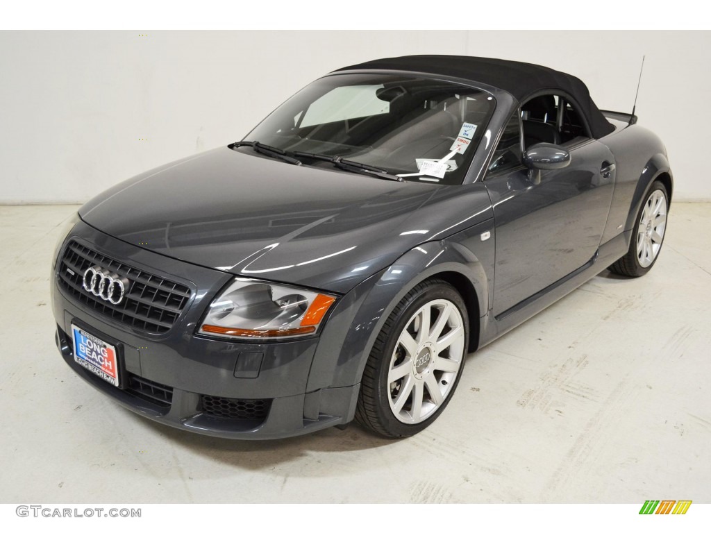 2005 TT 3.2 quattro Roadster - Dolomite Grey Pearl Effect / Ebony Black photo #9