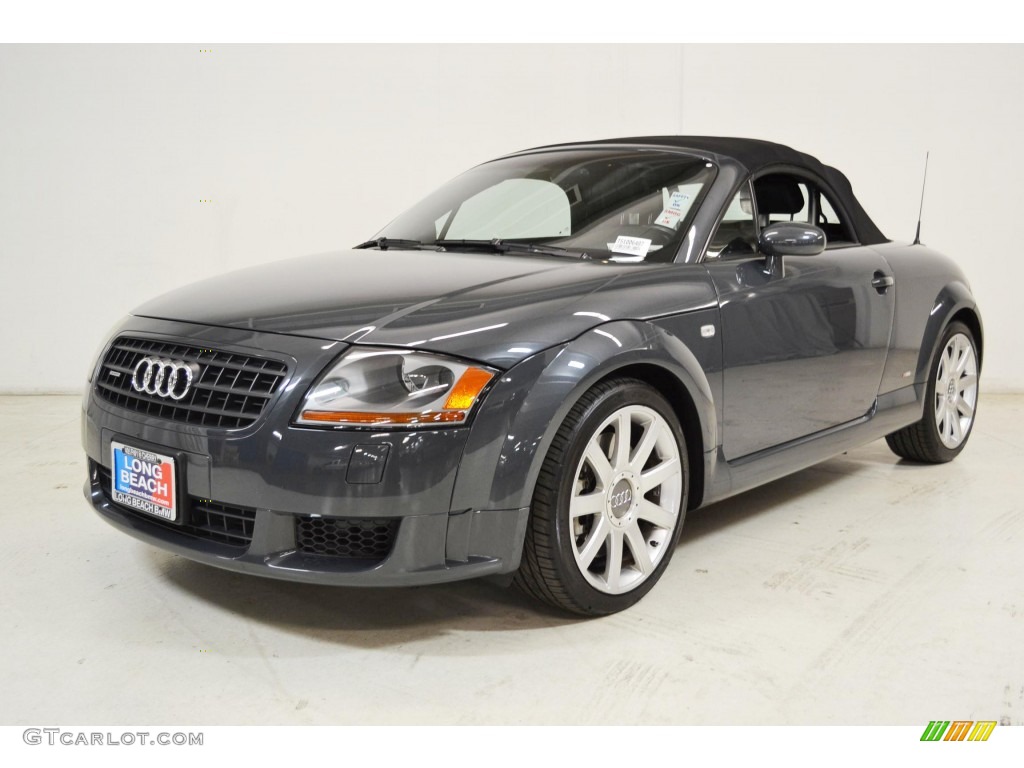 2005 TT 3.2 quattro Roadster - Dolomite Grey Pearl Effect / Ebony Black photo #10