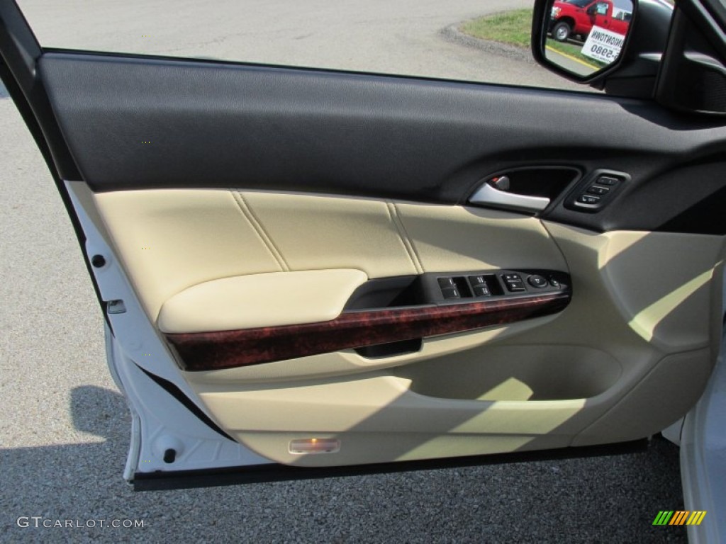 2010 Honda Accord Crosstour EX-L 4WD Ivory Door Panel Photo #94766053