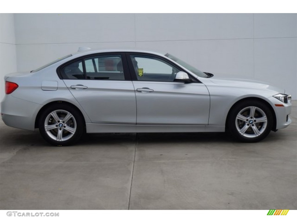 2014 3 Series 328i Sedan - Glacier Silver Metallic / Black photo #2