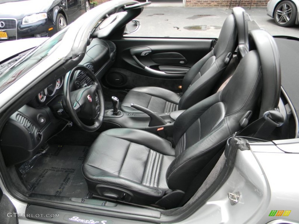 Black Interior 2002 Porsche Boxster S Photo #94767214