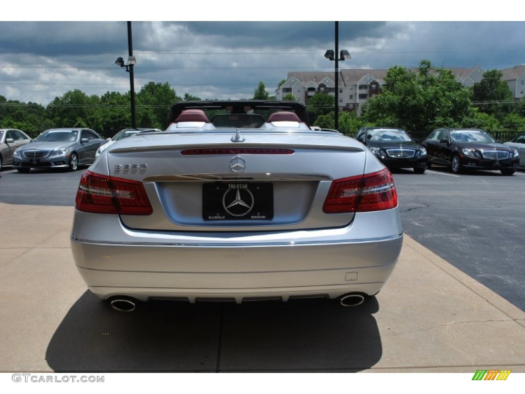 2013 E 350 Cabriolet - Iridium Silver Metallic / Red/Black photo #9