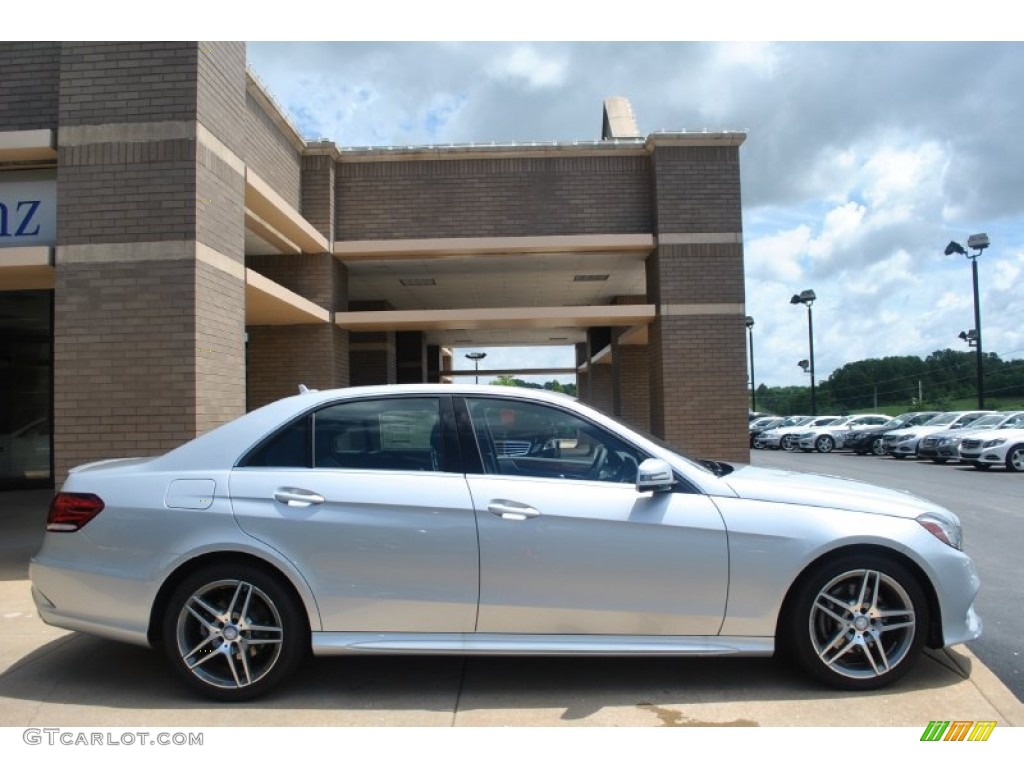 2014 E 350 4Matic Sedan - Iridium Silver Metallic / Black photo #2