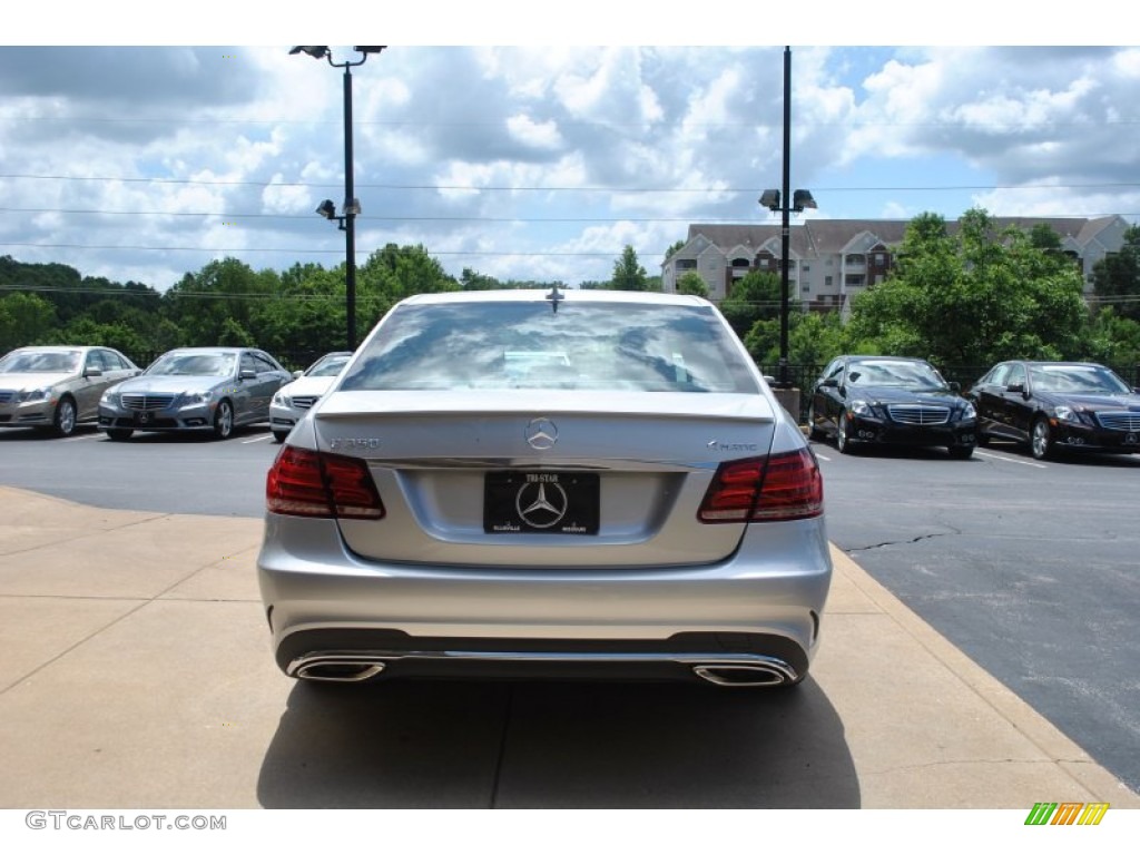 2014 E 350 4Matic Sedan - Iridium Silver Metallic / Black photo #3