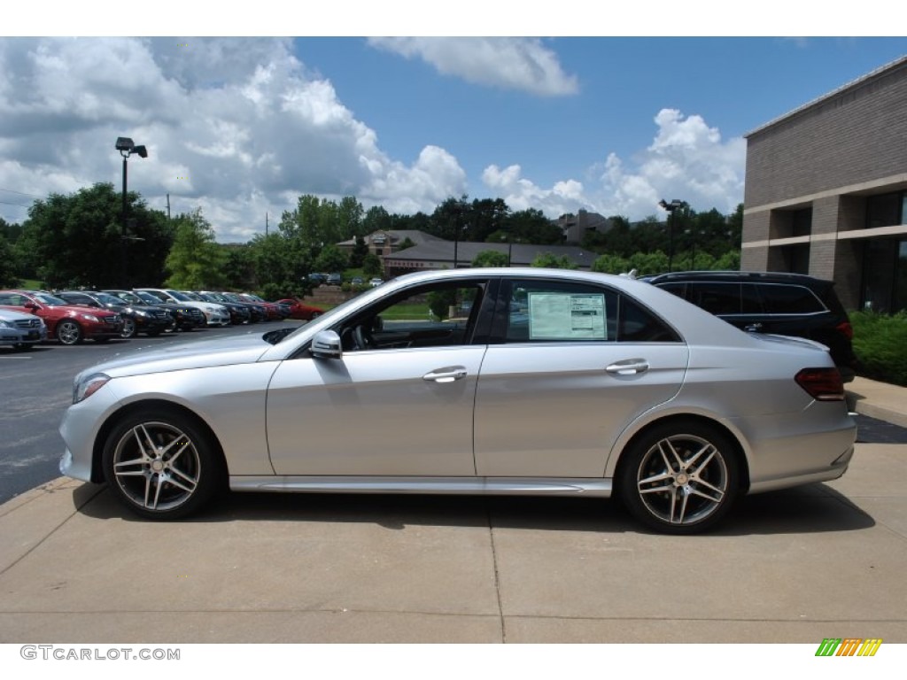2014 E 350 4Matic Sedan - Iridium Silver Metallic / Black photo #4