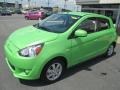 2014 Kiwi Green Mitsubishi Mirage ES  photo #3