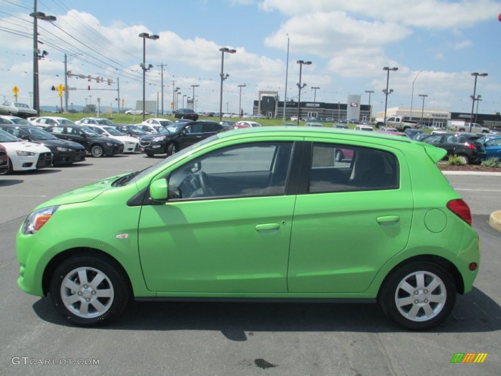 Kiwi Green 2014 Mitsubishi Mirage ES Exterior Photo #94769584