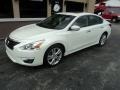 2013 Pearl White Nissan Altima 3.5 SV  photo #1