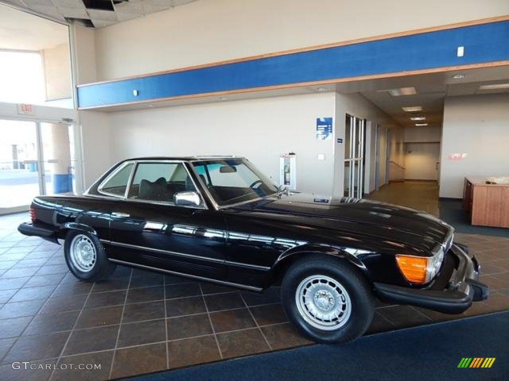 Black 1977 Mercedes-Benz SL Class 450 SL roadster Exterior Photo #94773240